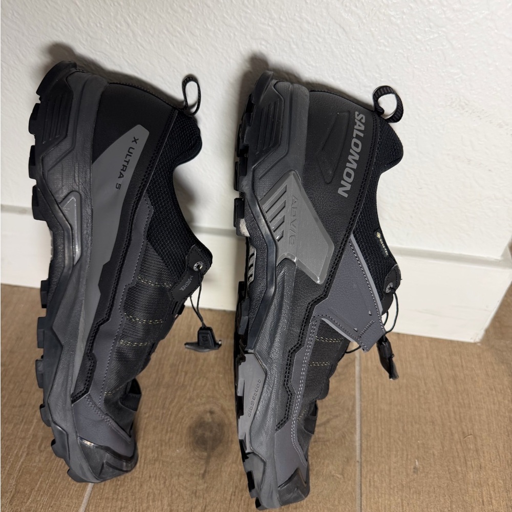 Salomon X Ultra 5 GTX Gore-Tex Hiking Shoes - Black, Men’s 13 - Picture 5 of 10